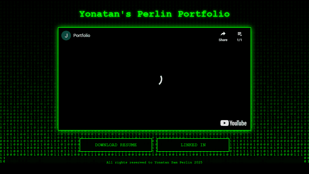 Yonatan Perlin Portfolio