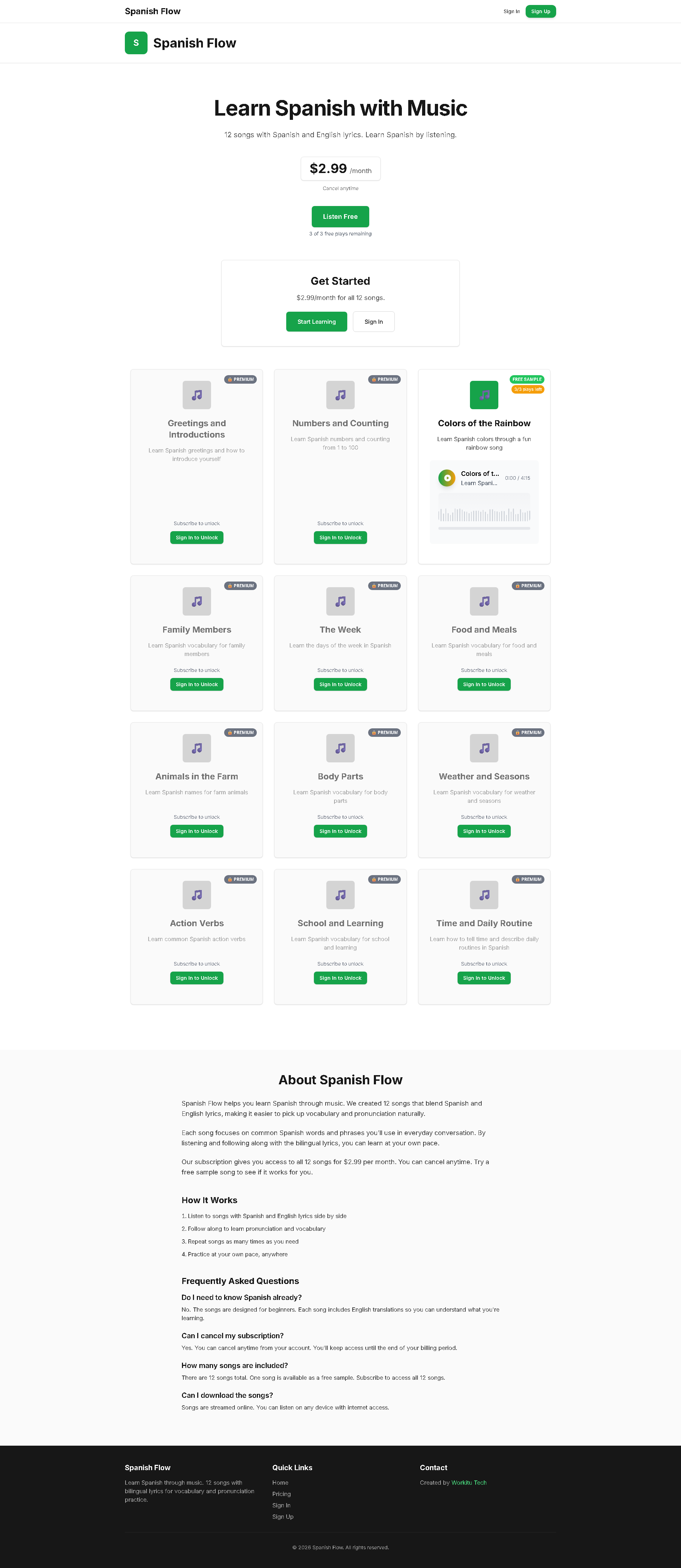 Spanish Flow AI screenshot